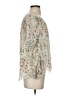 Joie 100% Polyester Floral Ivory 3/4 Sleeve Blouse Size S - photo 4