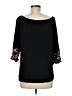 Leebe Black 3/4 Sleeve Blouse Size M - photo 2