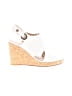 Via Spiga 100% Leather White Wedges Size 7 - photo 1