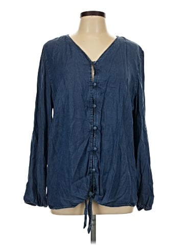 Denim + Company Long Sleeve Blouse (view 1)
