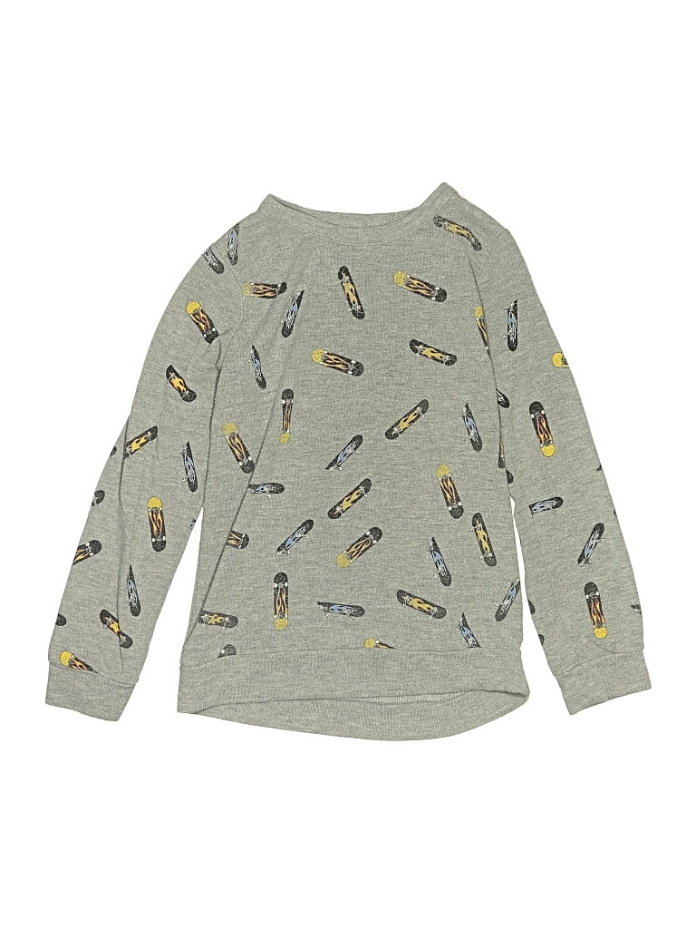 Pre-owned Chaser Kids' Long Sleeve T-shirt In Gray