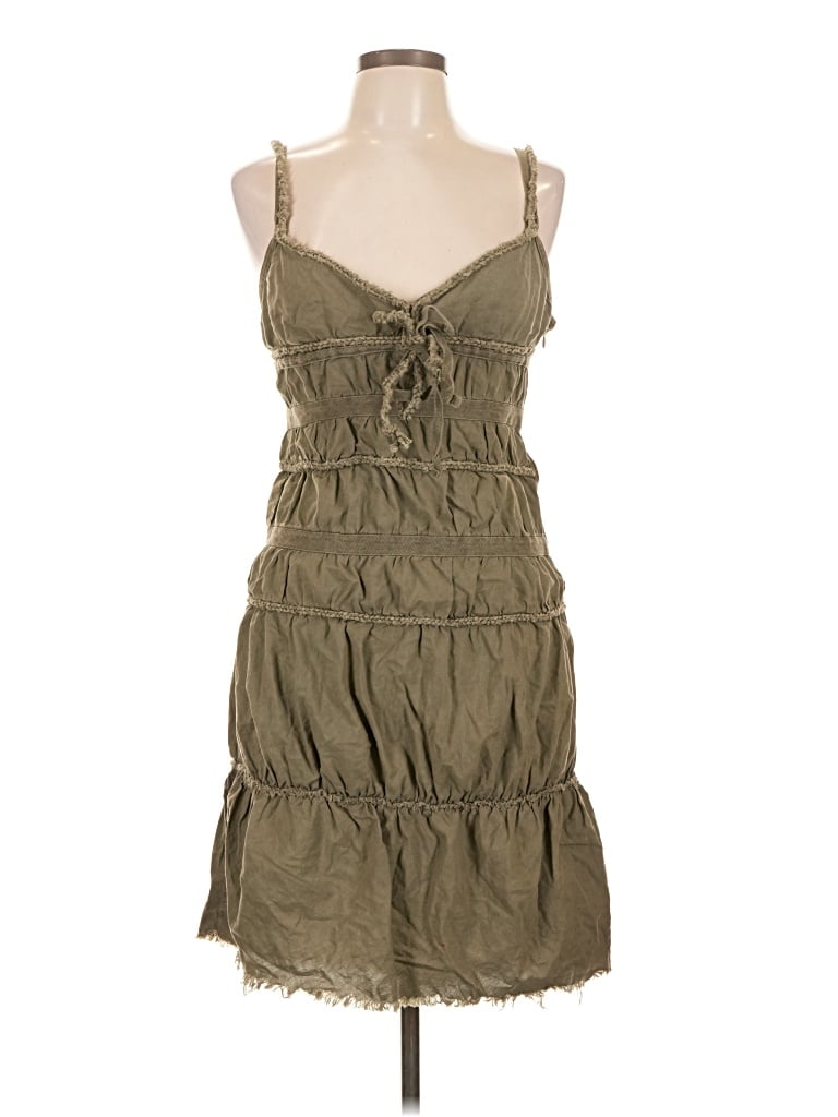 Pre-owned Free People Casual Dress In Green