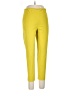 Lela Rose Solid Yellow Active Pants Size 10 - photo 1