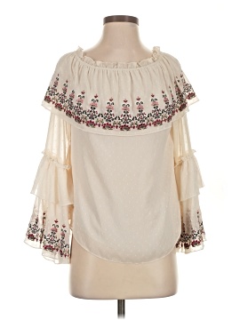 White House Black Market 3/4 Sleeve Blouse (view 1)