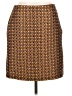 Ann Taylor LOFT 100% Polyester Houndstooth Brown Casual Skirt Size 10 - photo 1
