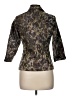 Farinaz Taghavi 100% Polyester Print Brown Blazer Size 6 - photo 2