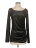 Sarah Pacini Metallic Gray Long Sleeve Top Size Sm (1) - photo 1