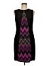 Evan Picone Chevron-herringbone Black Cocktail Dress Size 6 - photo 1