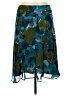 Sunny Leigh 100% Polyester Camo Teal Casual Skirt Size 10 - photo 1