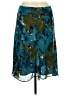 Sunny Leigh 100% Polyester Camo Teal Casual Skirt Size 10 - photo 2