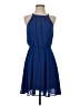 Blue Rain 100% Polyester Solid Blue Cocktail Dress Size S - photo 1