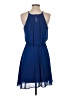 Blue Rain 100% Polyester Solid Blue Cocktail Dress Size S - photo 2