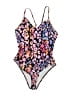Unbranded Floral Purple One Piece Swimsuit Size M (estimated) - photo 1
