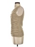 PaperWhite Metallic Tan Sleeveless Top Size S - photo 5