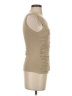 PaperWhite Metallic Tan Sleeveless Top Size S - photo 4