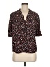 Nic + Zoe 100% Polyester Floral Black 3/4 Sleeve Blouse Size M - photo 1