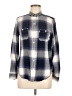 Levi's 100% Viscose Plaid Blue Long Sleeve Button-Down Shirt Size M - photo 1