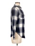 Levi's 100% Viscose Plaid Blue Long Sleeve Button-Down Shirt Size M - photo 4