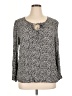 Spense 100% Viscose Gray Long Sleeve Blouse Size 1X - photo 1