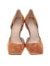 BEAUTIISOLES Color Block Orange Tan Heels Size 7 1/2 - photo 2