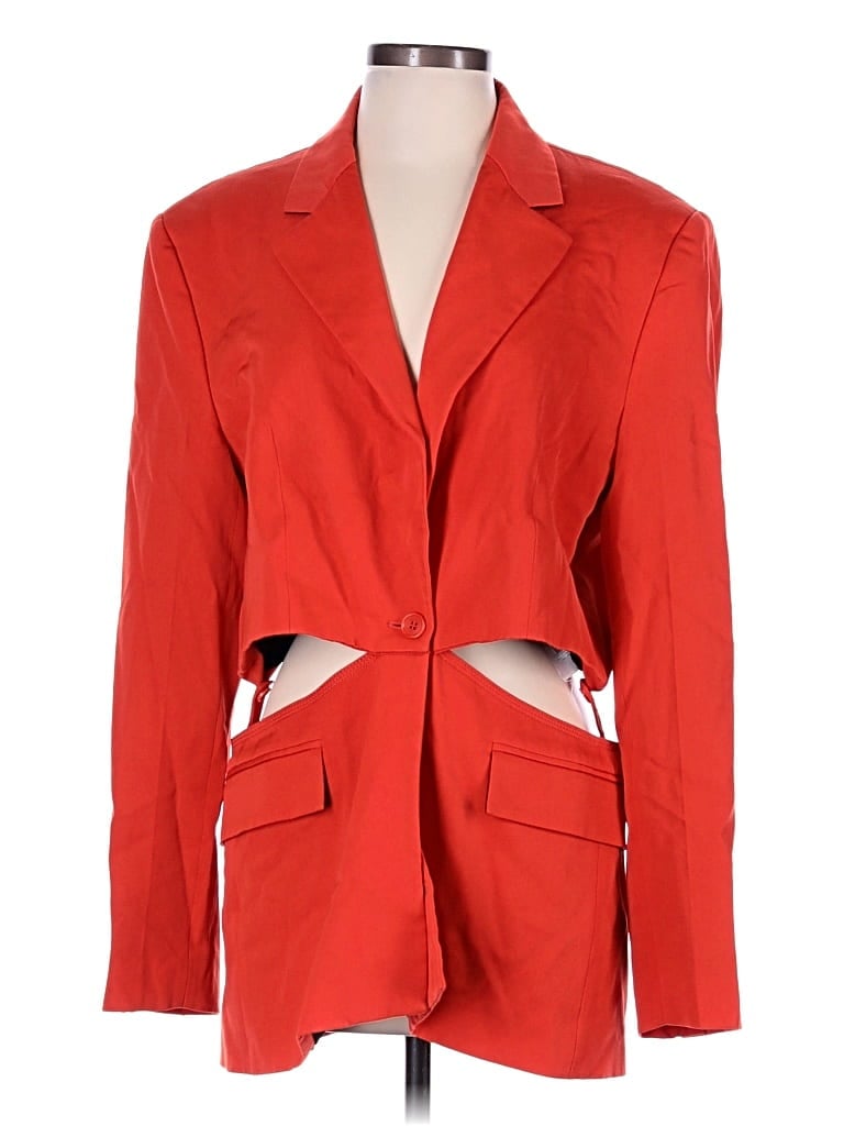Pre-owned Jw Anderson Wool Blazer Jacket In Orange