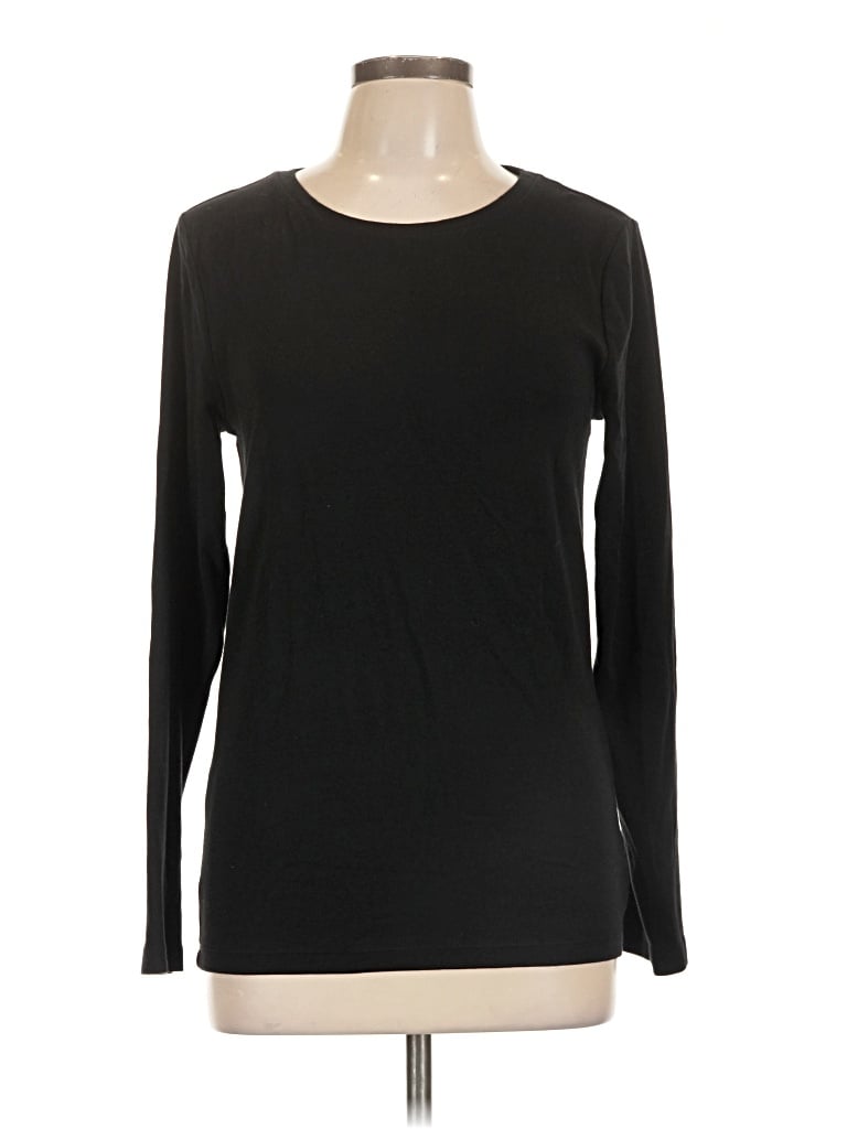 Pre-owned Gap Long Sleeve T-shirt In Black
