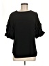 Amanda Uprichard Black 3/4 Sleeve Top Size M - photo 1