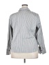 Talbots Stripes Silver Long Sleeve Button-Down Shirt Size 18 - photo 2