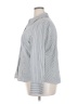 Talbots Stripes Silver Long Sleeve Button-Down Shirt Size 18 - photo 5