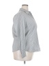 Talbots Stripes Silver Long Sleeve Button-Down Shirt Size 18 - photo 4