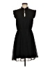 H&M 100% Polyester Solid Black Cocktail Dress Size 6 - photo 1