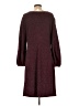 Perceptions Solid Burgundy Casual Dress Size XL - photo 2