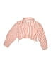 Zara Stripes Orange Long Sleeve Blouse Size 6 - photo 1