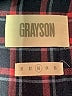 Grayson 100% Cotton Plaid Blue Long Sleeve Button-Down Shirt Size 10 - photo 7