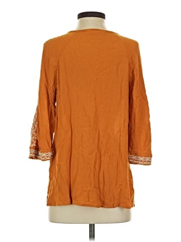 Garnet Hill 3/4 Sleeve Blouse (view 2)