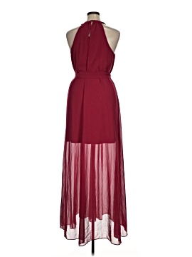 red casual dress Women's Better Late Than Never Red Sleeveless Midi Dress | Size: L