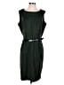 Karin Stevens 100% Polyester Solid Green Casual Dress Size 16 - photo 1