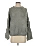 Moon & Madison Solid Gray Turtleneck Sweater Size S - photo 1