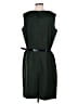 Karin Stevens 100% Polyester Solid Green Casual Dress Size 16 - photo 2