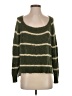 Millau 100% Cotton Stripes Green Pullover Sweater Size S - photo 1