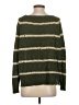 Millau 100% Cotton Stripes Green Pullover Sweater Size S - photo 2