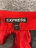 Express 100% Polyester Solid Red Formal Skirt Size 2 - photo 4