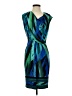 DR Collection Graphic Blue Cocktail Dress Size S - photo 1