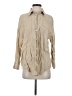 Zara Tan Long Sleeve Button-Down Shirt Size S - photo 1