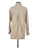 Zara Tan Long Sleeve Button-Down Shirt Size S - photo 2