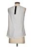 Takara 100% Polyester Silver Sleeveless Blouse Size S - photo 2