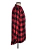 Rebellion 100% Rayon Plaid Red Long Sleeve Button-Down Shirt Size M - photo 4