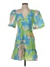 Rhode 100% Linen Tropical Green Cocktail Dress Size 4 - photo 1