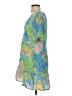 Rhode 100% Linen Tropical Green Cocktail Dress Size 4 - photo 5