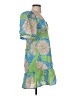 Rhode 100% Linen Tropical Green Cocktail Dress Size 4 - photo 4